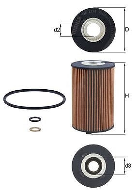 Mahle Ölfilter [Hersteller-Nr. OX1158D] für Ssangyong von MAHLE