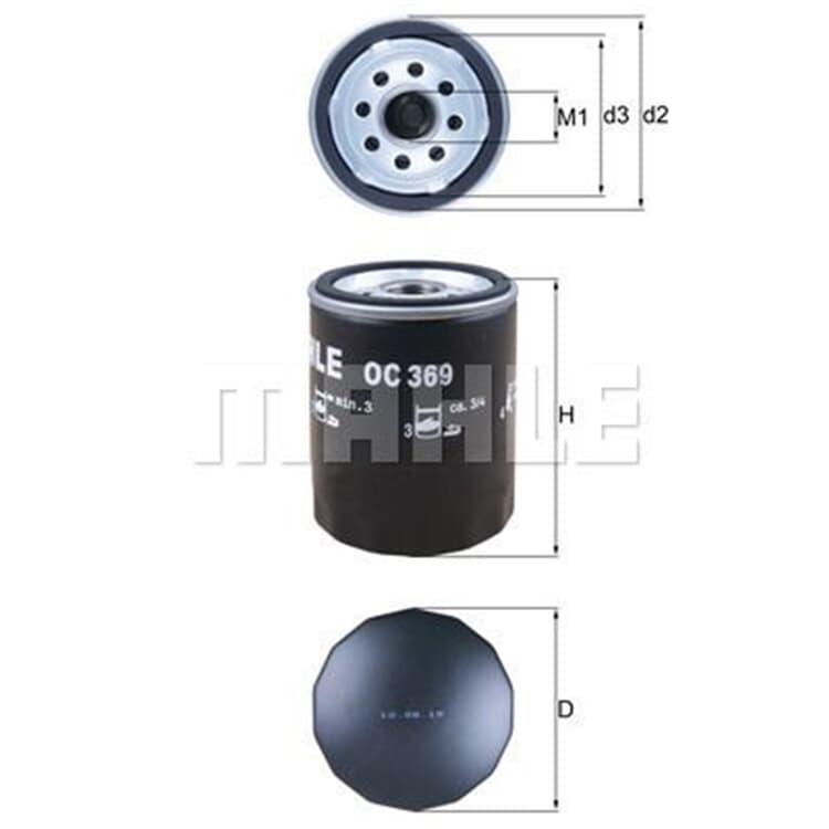 Mahle ?lfilter Mitsubishi Colt Smart Forfour Mahle ?lfilter Mitsubishi Colt Smart Forfour von MAHLE