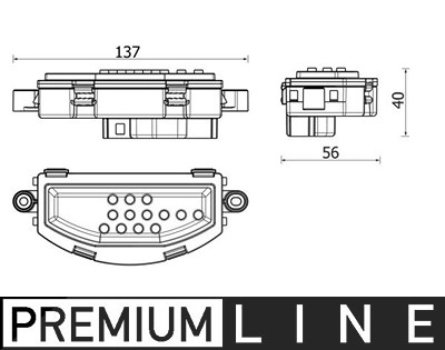 Mahle Regler, Innenraumgebläse [Hersteller-Nr. ABR158000P] für Mercedes-Benz von MAHLE