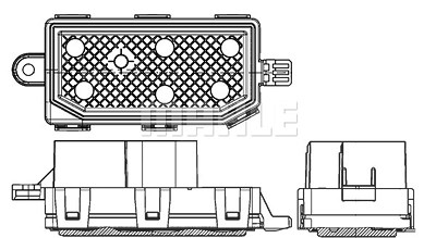 Mahle Regler, Innenraumgebläse [Hersteller-Nr. ABR77000P] für Volvo von MAHLE