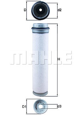 Mahle Sekundärluftfilter [Hersteller-Nr. LXS40/1] von MAHLE