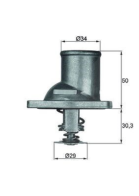 Mahle Thermostat, Kühlmittel [Hersteller-Nr. TI192] für Daewoo, Isuzu, Opel, Vauxhall von MAHLE