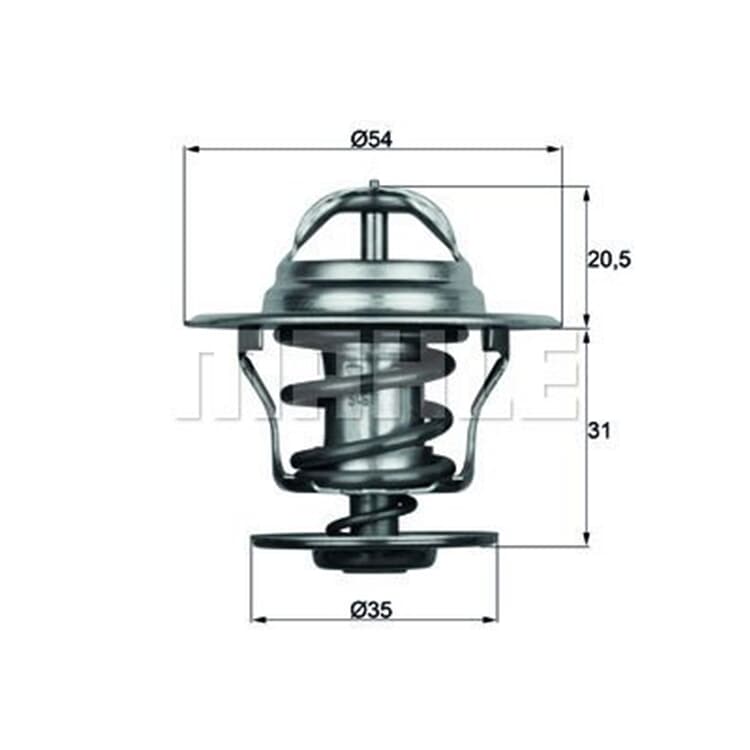 Mahle Thermostat mit Dichtung Audi Seat VW Wartburg von MAHLE