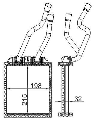 Mahle Wärmetauscher, Innenraumheizung [Hersteller-Nr. AH180000S] für Audi, Porsche, VW von MAHLE