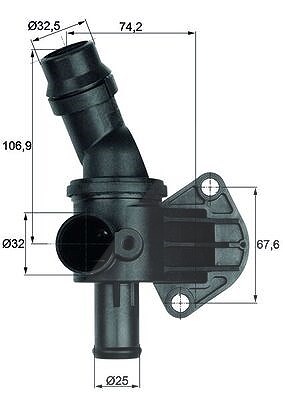 Mahle Thermostat, Kühlmittel [Hersteller-Nr. TI887] für Audi, Seat, Skoda, VW von MAHLE