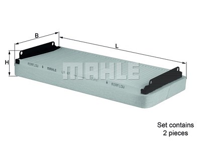 Mahle Filter, Innenraumluft [Hersteller-Nr. LA47/S] für Maybach, Mercedes-Benz von MAHLE