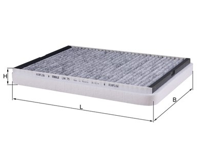 Mahle Filter, Innenraumluft [Hersteller-Nr. LAK75] für Opel, Vauxhall von MAHLE