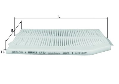 Mahle Filter, Innenraumluft [Hersteller-Nr. LA23] für Renault von MAHLE