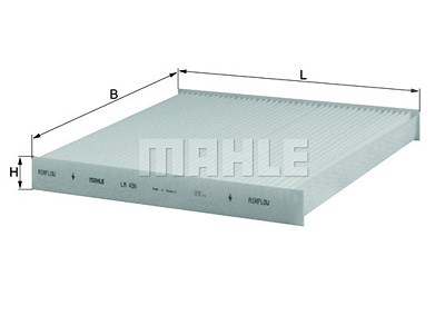 Mahle Filter, Innenraumluft [Hersteller-Nr. LA430] für Smart von MAHLE