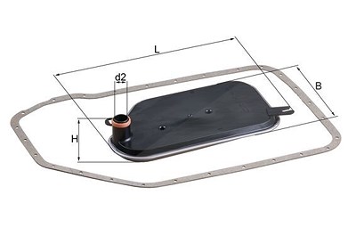 Mahle Hydraulikfilter, Automatikgetriebe [Hersteller-Nr. HX84D] für Audi, Porsche, Skoda, VW von MAHLE