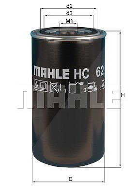 Mahle Hydraulikfilter, Automatikgetriebe [Hersteller-Nr. HC62] von MAHLE