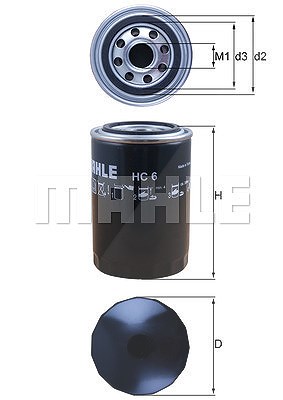 Mahle Hydraulikfilter, Lenkung [Hersteller-Nr. HC6] von MAHLE