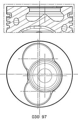 Mahle Kolben [Hersteller-Nr. 0309700] für VW von MAHLE