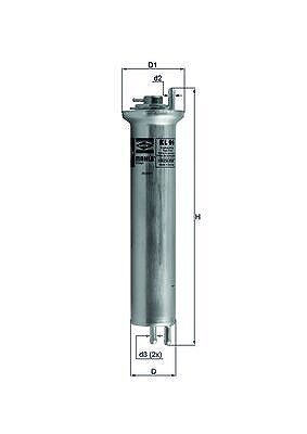 Mahle Kraftstofffilter [Hersteller-Nr. KL96] für Alpina, BMW von MAHLE