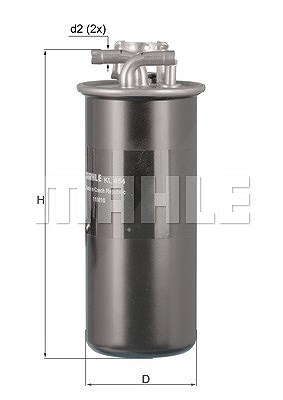 Mahle Kraftstofffilter [Hersteller-Nr. KL454] für Audi von MAHLE