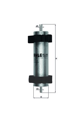 Mahle Kraftstofffilter [Hersteller-Nr. KL660] für Audi von MAHLE