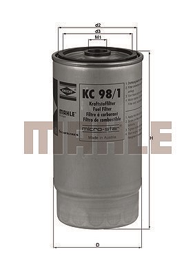 Mahle Kraftstofffilter [Hersteller-Nr. KC98/1] für BMW von MAHLE