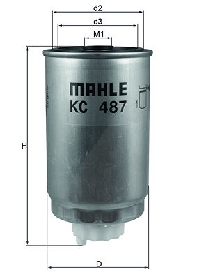 Mahle Kraftstofffilter [Hersteller-Nr. KC487] für Dodge, Fiat, Jeep, Lancia von MAHLE