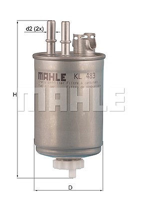 Mahle Kraftstofffilter [Hersteller-Nr. KL483] für Ford von MAHLE