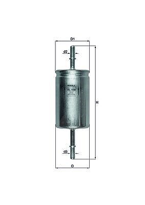 Mahle Kraftstofffilter [Hersteller-Nr. KL559] für Ford, Mazda, Volvo von MAHLE