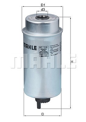 Mahle Kraftstofffilter [Hersteller-Nr. KC116] für Ford von MAHLE