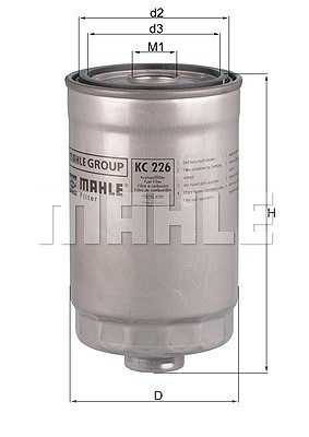 Mahle Kraftstofffilter [Hersteller-Nr. KC226] für Hyundai, Kia von MAHLE