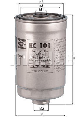 Mahle Kraftstofffilter [Hersteller-Nr. KC101] für Hyundai, Kia von MAHLE