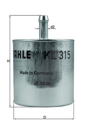 Mahle Kraftstofffilter [Hersteller-Nr. KL315] von MAHLE