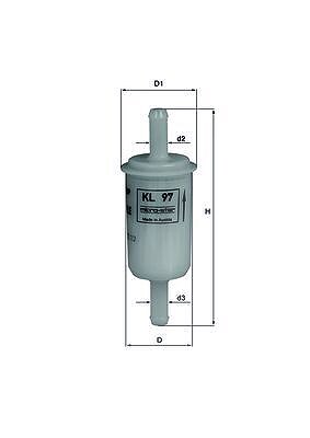 Mahle Kraftstofffilter [Hersteller-Nr. KL97OF] von MAHLE