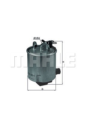 Mahle Kraftstofffilter [Hersteller-Nr. KL440/4] für Nissan von MAHLE