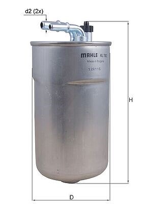 Mahle Kraftstofffilter [Hersteller-Nr. KL792] für Opel von MAHLE