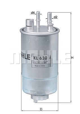 Mahle Kraftstofffilter [Hersteller-Nr. KL630] für Opel von MAHLE