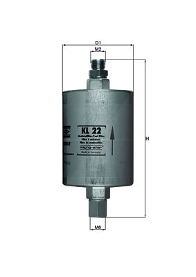 Mahle Kraftstofffilter [Hersteller-Nr. KL22] für Porsche von MAHLE