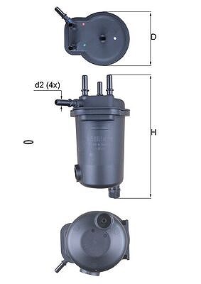 Mahle Kraftstofffilter [Hersteller-Nr. KL632D] für Renault, Suzuki von MAHLE