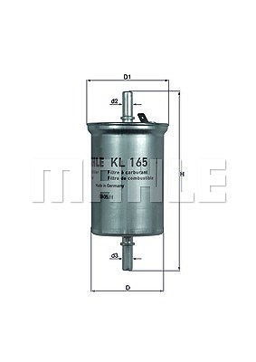 Mahle Kraftstofffilter [Hersteller-Nr. KL165] für Smart von MAHLE