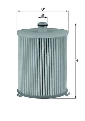 Mahle Kraftstofffilter [Hersteller-Nr. KX245/4D] für Toyota von MAHLE