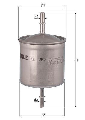 Mahle Kraftstofffilter [Hersteller-Nr. KL257] für Volvo von MAHLE