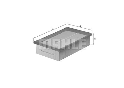 Mahle Luftfilter [Hersteller-Nr. LX618] für Alfa Romeo, Fiat von MAHLE