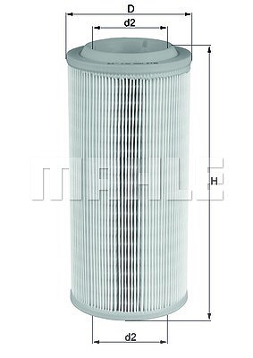Mahle Luftfilter [Hersteller-Nr. LX1595] für Audi von MAHLE