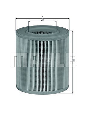 Mahle Luftfilter [Hersteller-Nr. LX1253] für Audi von MAHLE