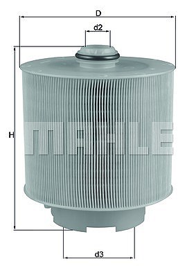 Mahle Luftfilter [Hersteller-Nr. LX1006/2D] für Audi, Peugeot von MAHLE