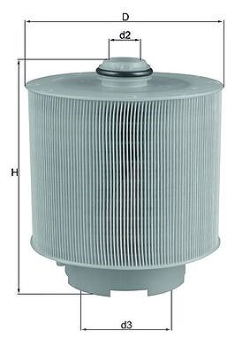 Mahle Luftfilter [Hersteller-Nr. LX1006/2D] für Audi, Peugeot von MAHLE