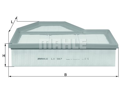 Mahle Luftfilter [Hersteller-Nr. LX987] für BMW von MAHLE