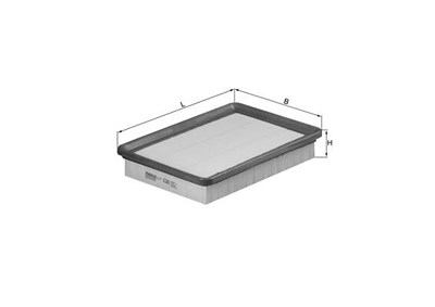 Mahle Luftfilter [Hersteller-Nr. LX1030] für Hyundai, Kia von MAHLE