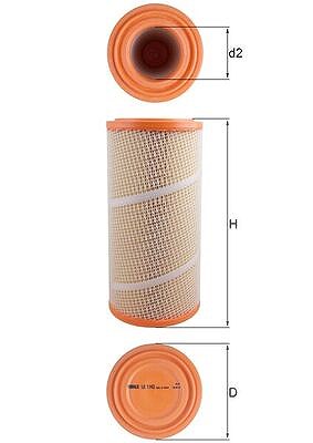 Mahle Luftfilter [Hersteller-Nr. LX1142] für Iveco von MAHLE