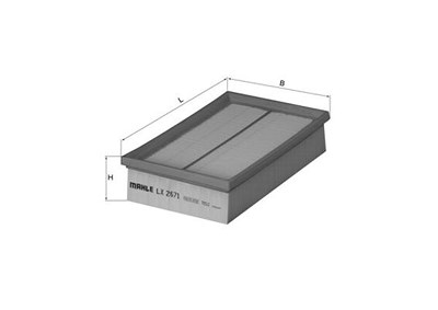 Mahle Luftfilter [Hersteller-Nr. LX2671] für Jaguar von MAHLE