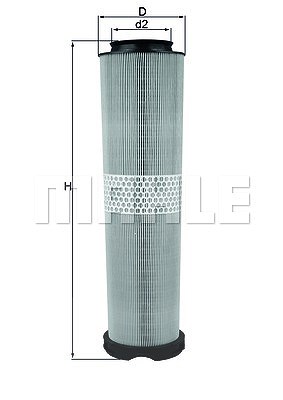 Mahle Luftfilter [Hersteller-Nr. LX816/6] für Mercedes-Benz von MAHLE