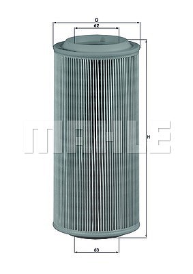 Mahle Luftfilter [Hersteller-Nr. LX685] für Seat, VW von MAHLE