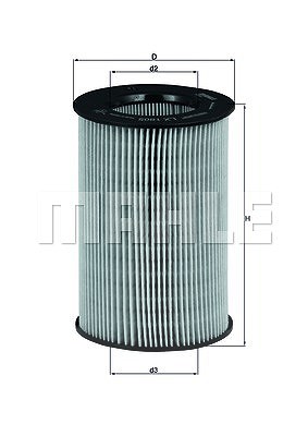 Mahle Luftfilter [Hersteller-Nr. LX1805] für Smart von MAHLE