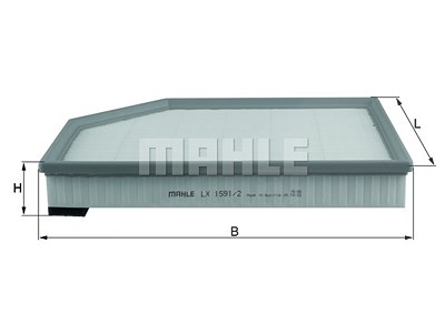Mahle Luftfilter [Hersteller-Nr. LX1591/2] für Volvo von MAHLE